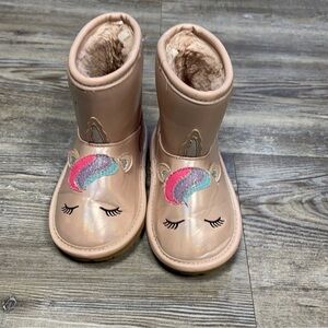 The Children's Place Unicorn Kids Boots - Pink and Multicolor